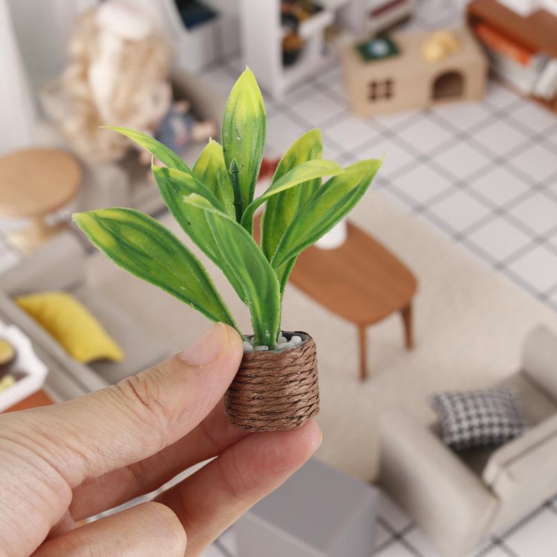 Plant Pot - 1 Stuks Mini Kunstmatige Potplant Poppenhuis