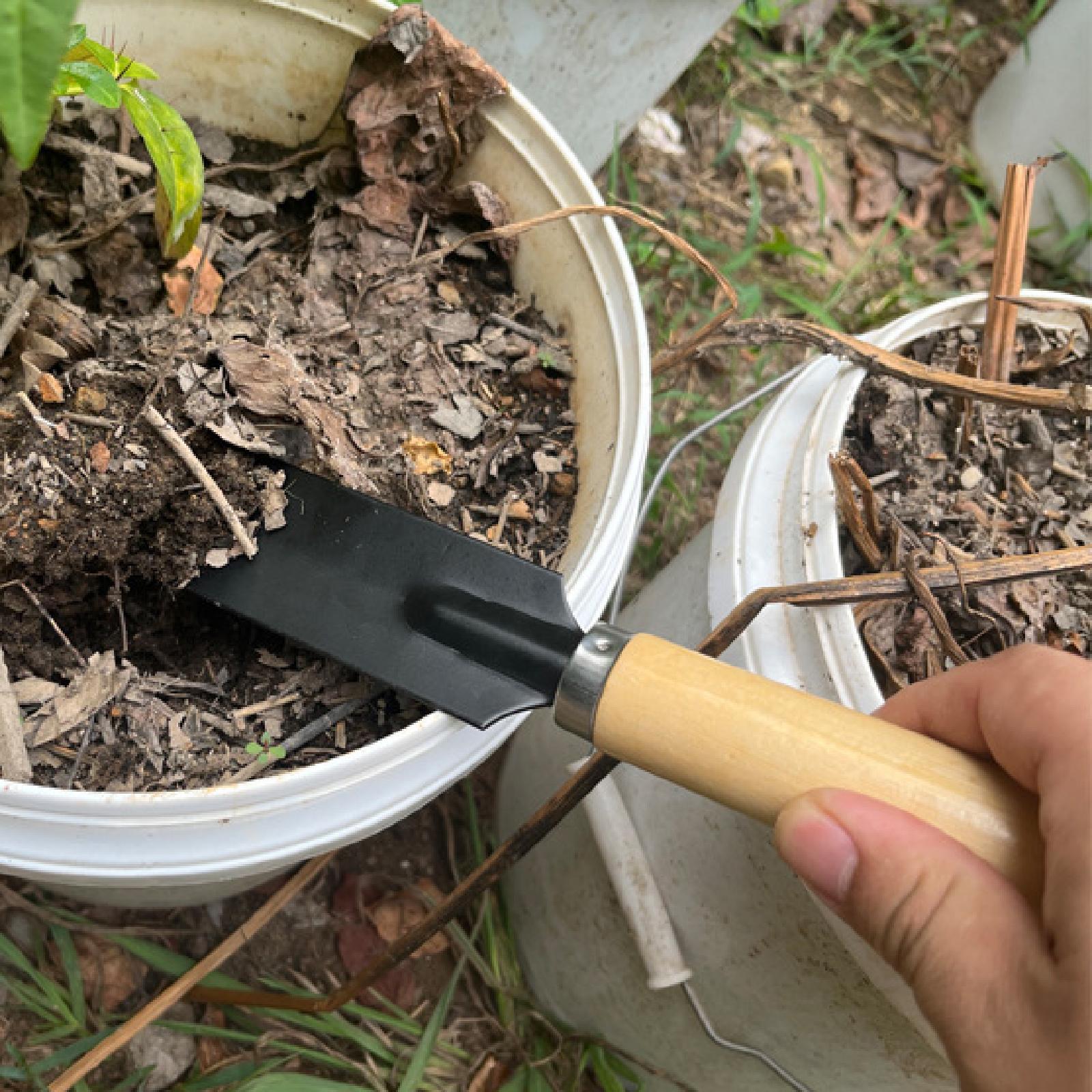 Trowel Garden Tools - Klein tuinspade graafgereedschap Houten handvat Multifunctioneel