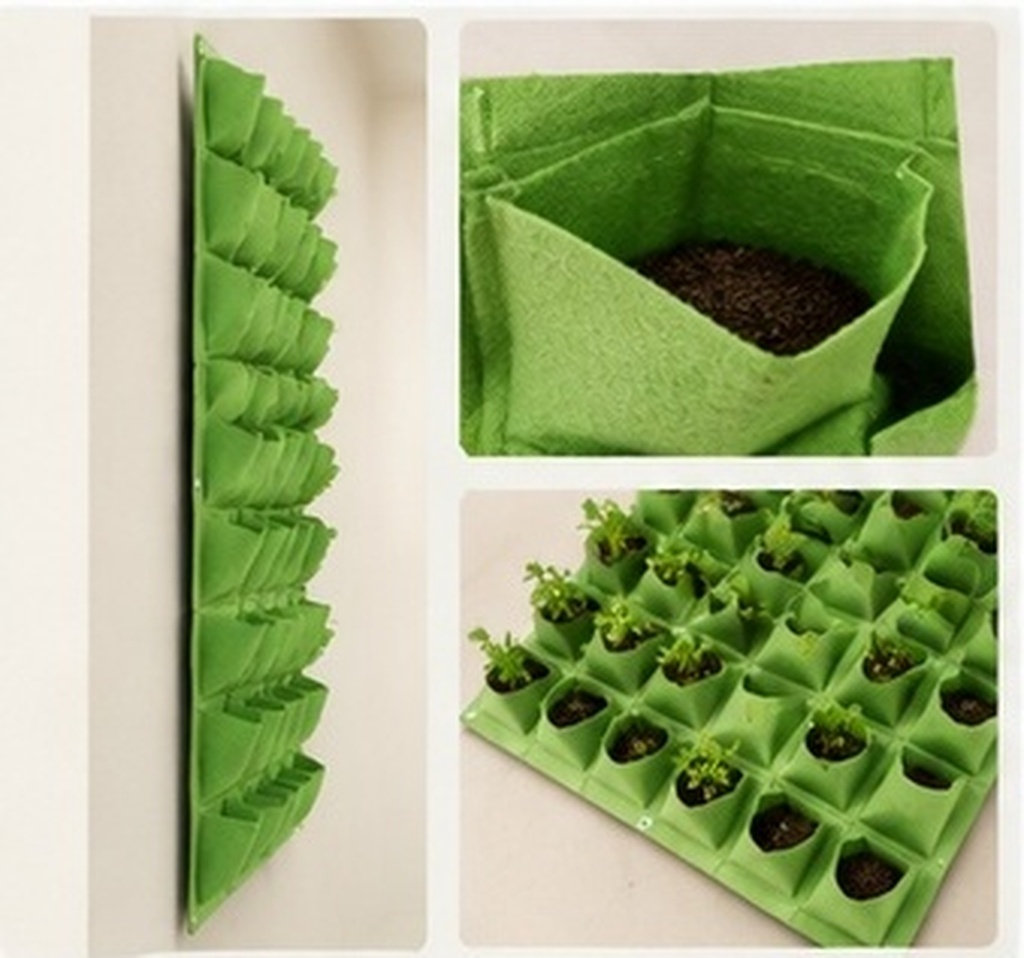 Vertical Planter - 64 zakken, aan de muur te