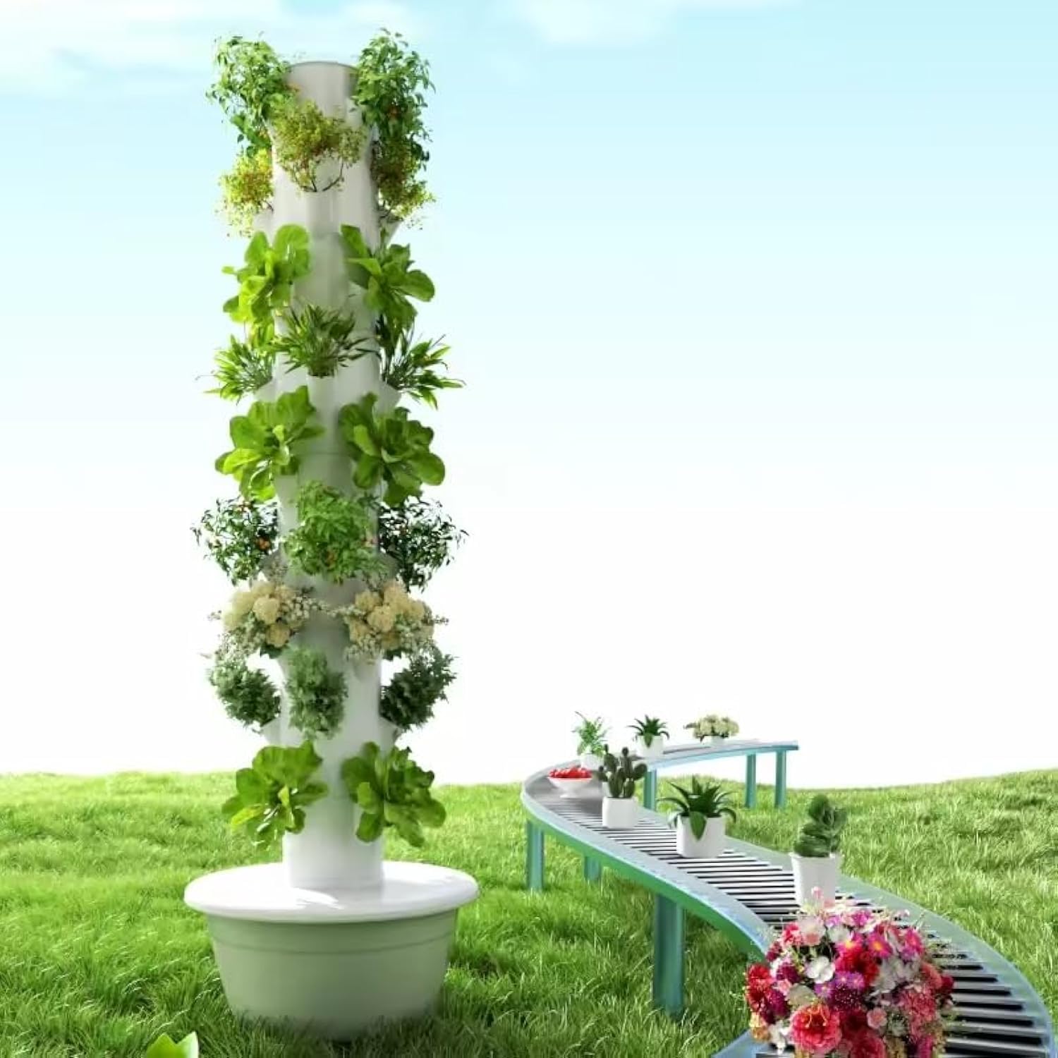 Vertical Planter - Verticale Hydroponische Kweektoren Aeroponische Toren voor