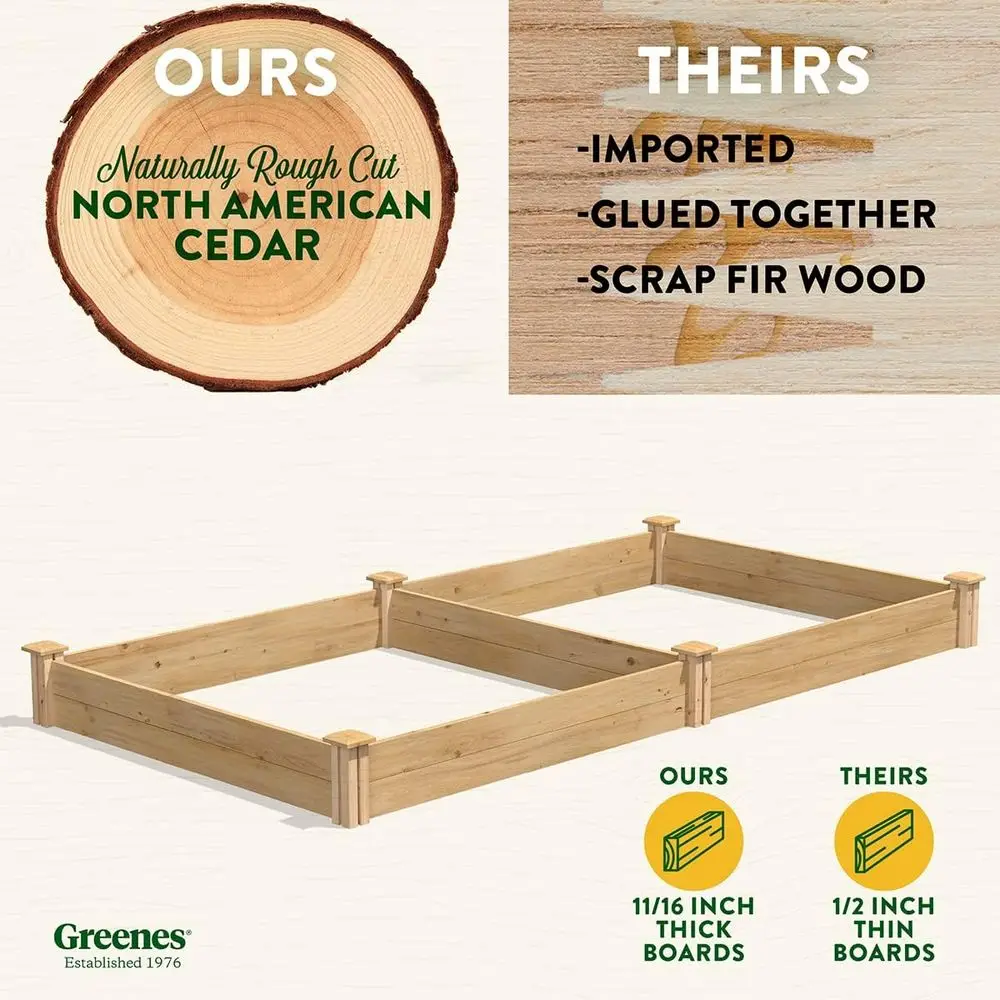 Verhoogd tuinbed, 122 x 244 x  - Raised Garden Bed recensie en prijs