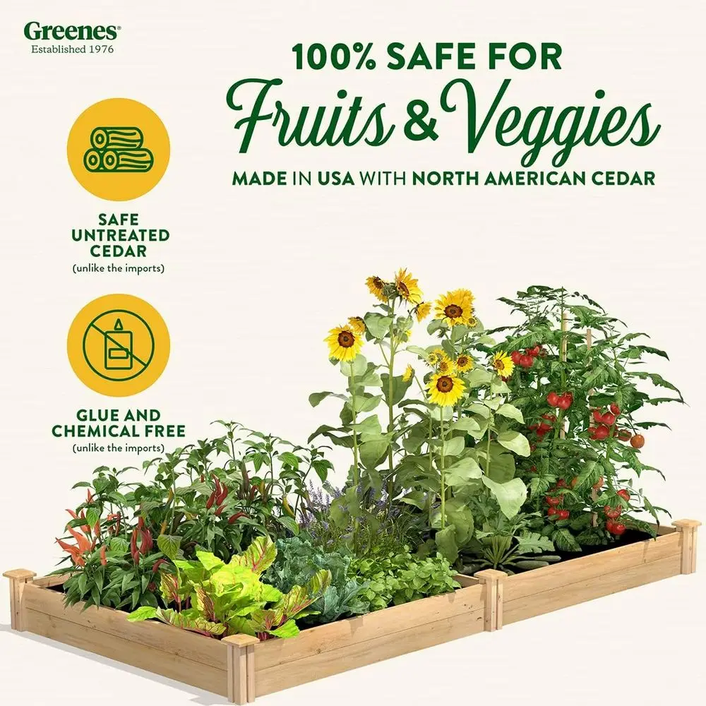 Verhoogd tuinbed, 122 x 244 x  - Raised Garden Bed recensie en prijs