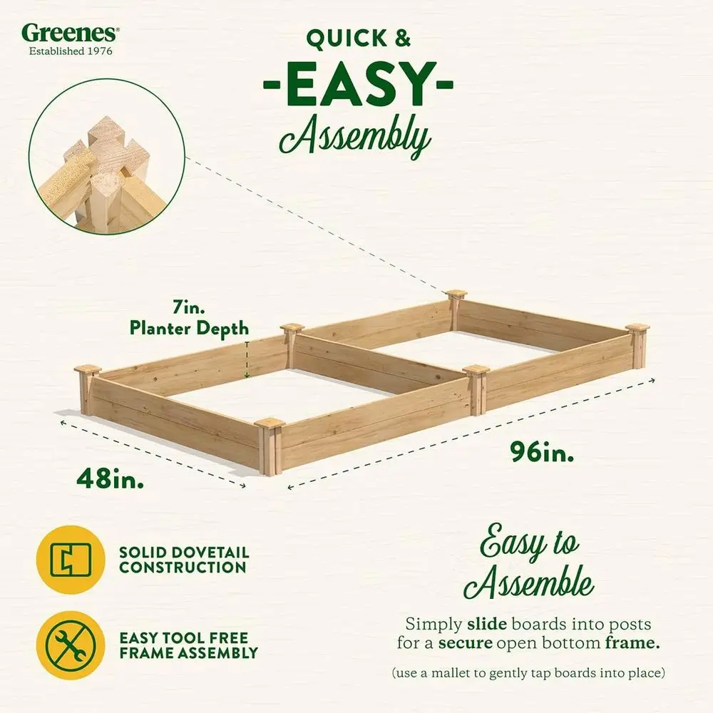 Verhoogd tuinbed, 122 x 244 x  - Raised Garden Bed recensie en prijs