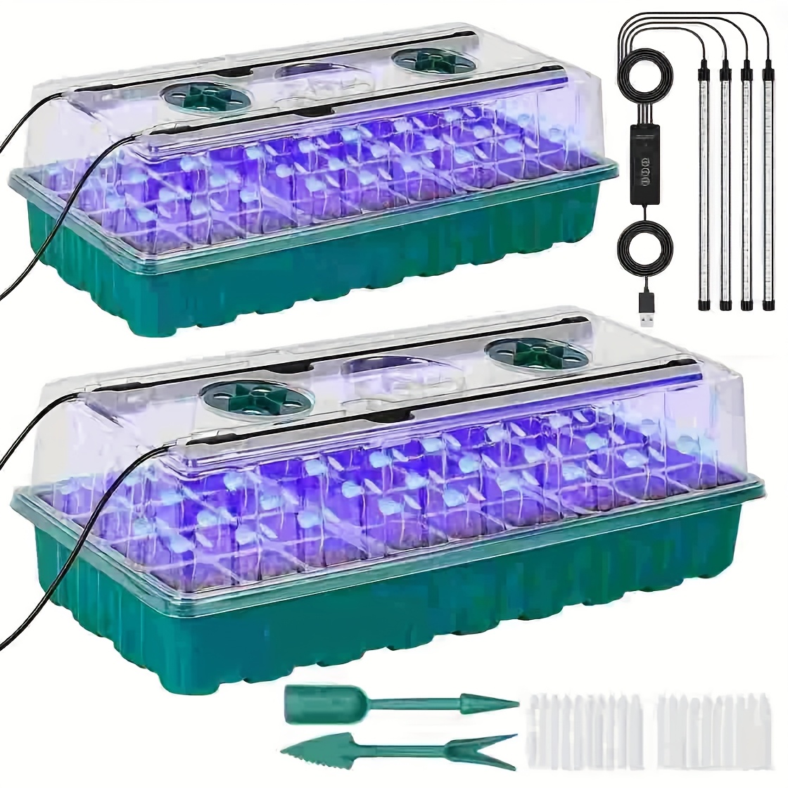 72-cellig zaaitray met groeila - Seed Starter Tray recensie en prijs