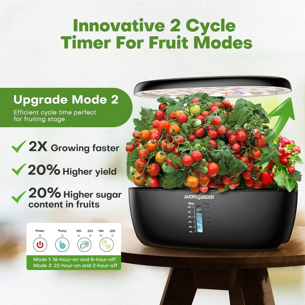 12-pods hydrocultuur tuin met  - Hydroponic Kit recensie en prijs