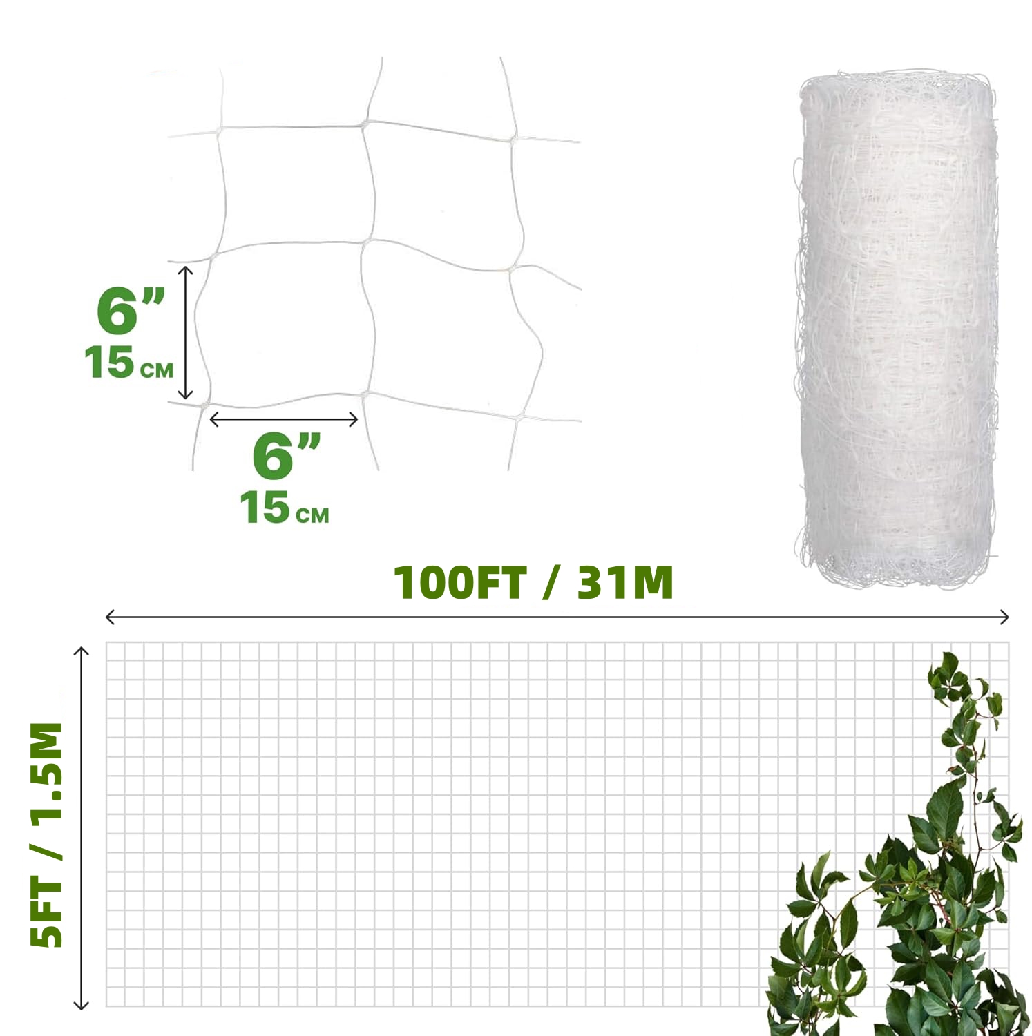 Plastic Trellis Netting 4x100f - Hydroponic Kit recensie en prijs